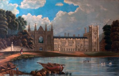 West View of Newstead Abbey, Nottinghamshire by Moses after Webster